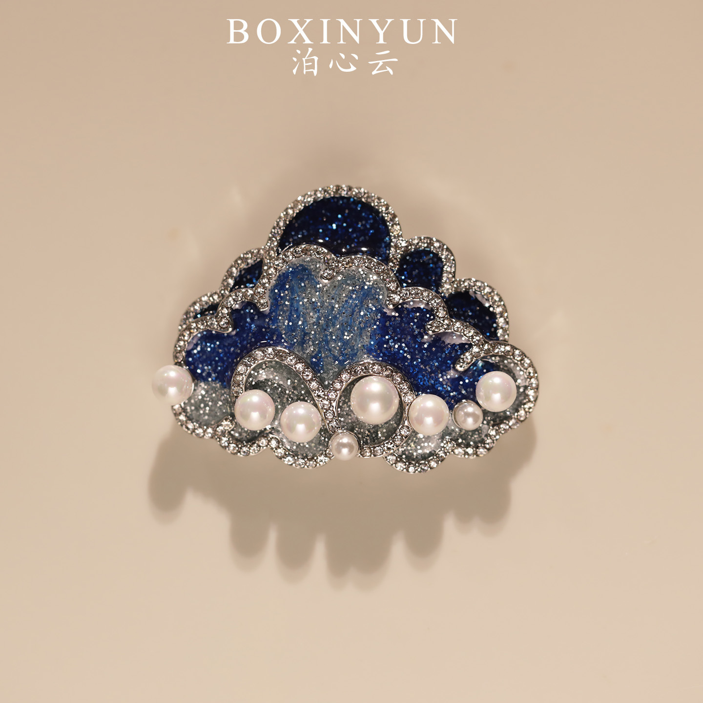 Boshin Cloud Original Design Natural Pearl Cloud Brooch Cross-Border Accessible Luxury High Quality New Unique Corsage