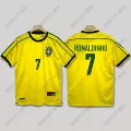 1998 brazil home short-sleeved no. 7 ronaldo nordinho