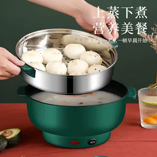 出口电煮锅原款电炒锅多功能料理锅蒸煮炒不粘锅电火锅专用锅跨境