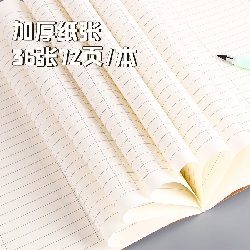 Leather practice for students for teaching maths, laptop, book, English