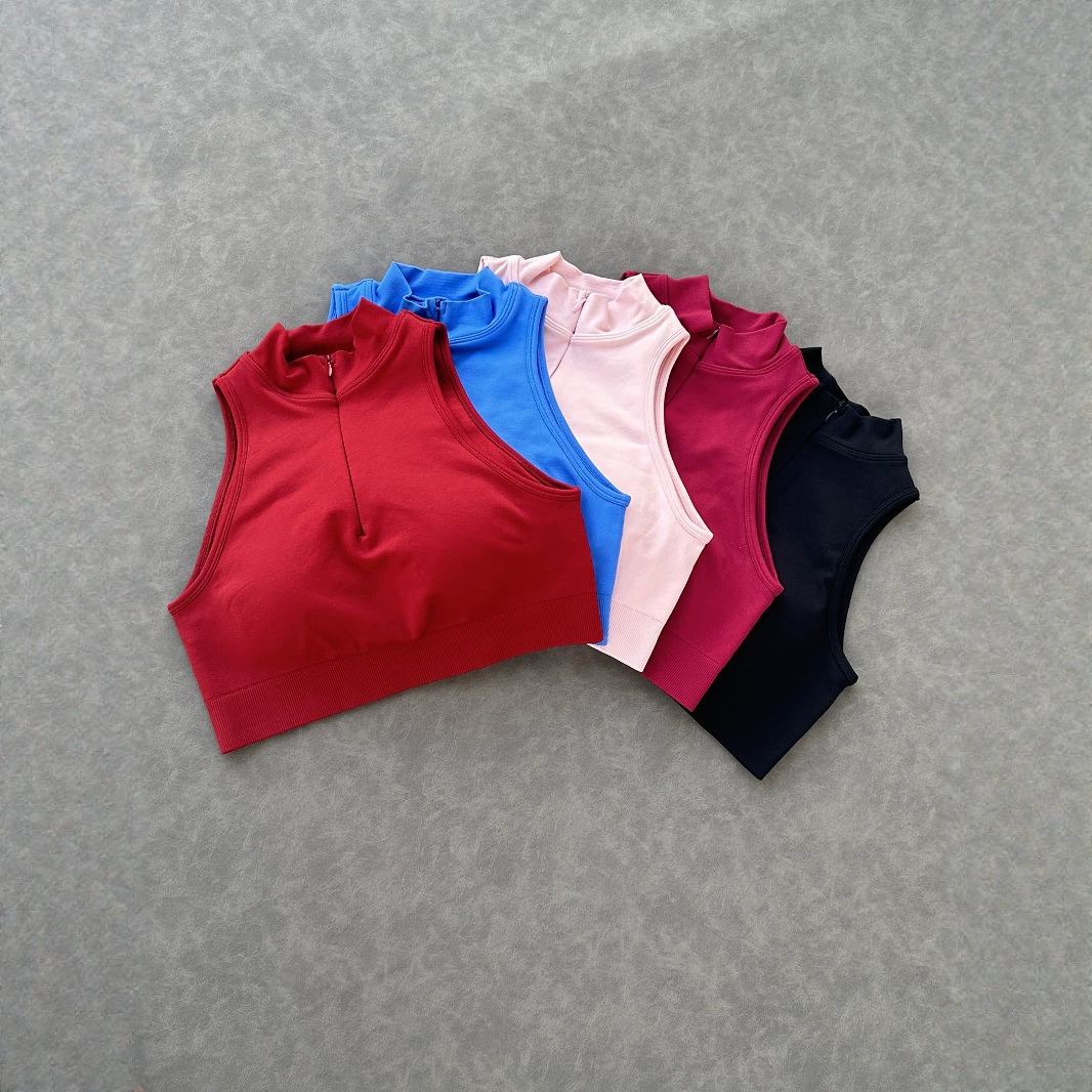 DF новый скрытый амортизирующий высокопрочный спортивный жилет на молнии, женский жилет для бега, фитнеса, йоги с защитой от боковых утечек