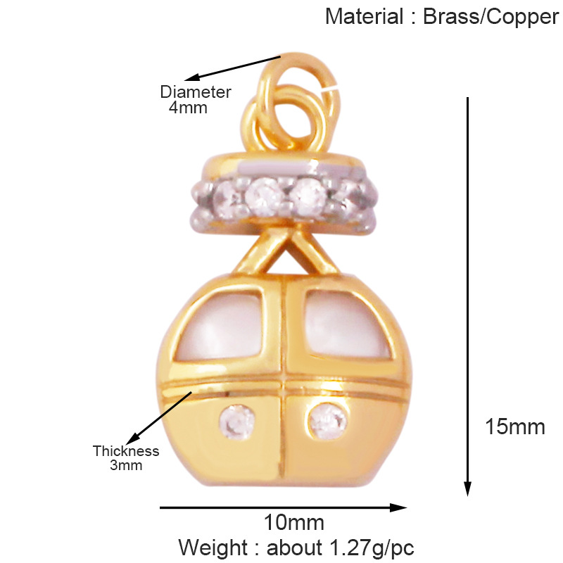 1g Weight Pendant Jewelry Making Type 10 * 15mm Jewelry Making Size DIY Jewelry Accessories Classification 1 Piece Quantity Copper Material Geometric, Windmill Pattern All Seasons Season Polished Finish Plating Design Sweet, Classic Style Style 1 Piece 10 * 15mm Copper Geometric Windmill Polished Pendant DIY Jewelry Accessories 24