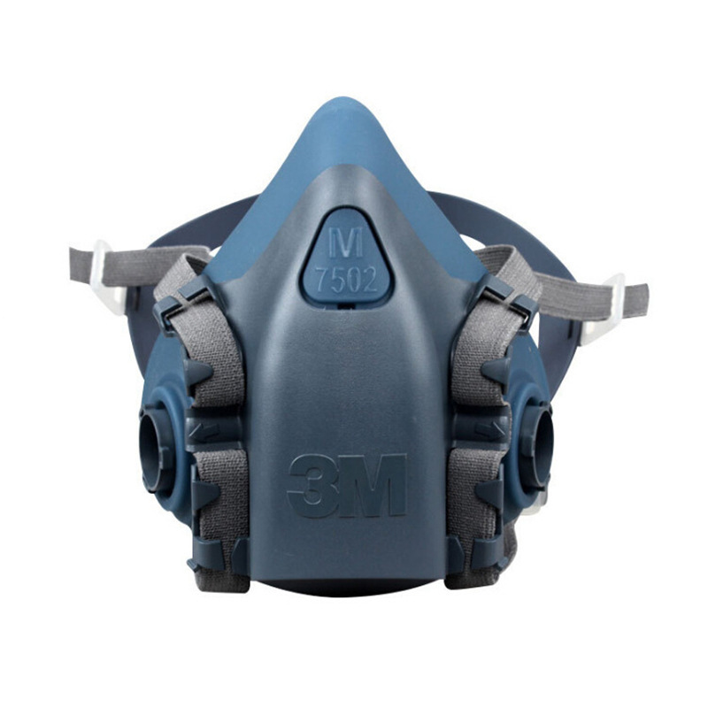 3M7502舒适硅胶半面罩 防化防甲醛防农药喷漆防工业粉尘防毒面具