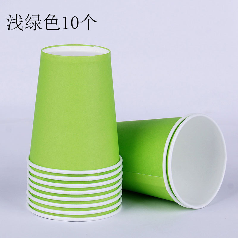 10 tazas de papel coloridas para jardín de infantes materiales hechos a mano tazas de papel espesadas artísticas DIY materiales hechos a mano image 8