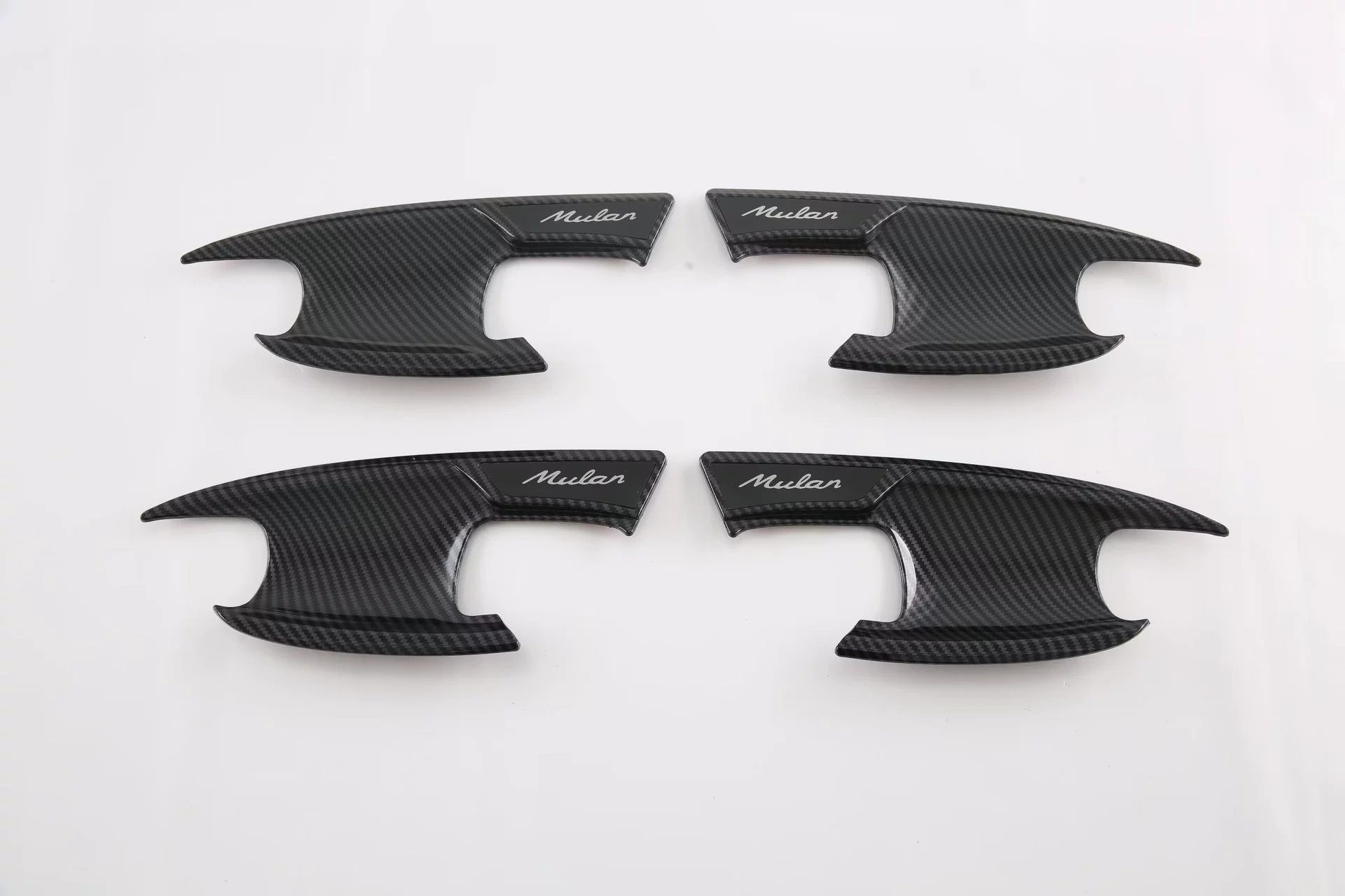 Suitable for MG4 EV (MG Mulan) door bowl modification, carbon fiber pattern decorative sticker, ABS material