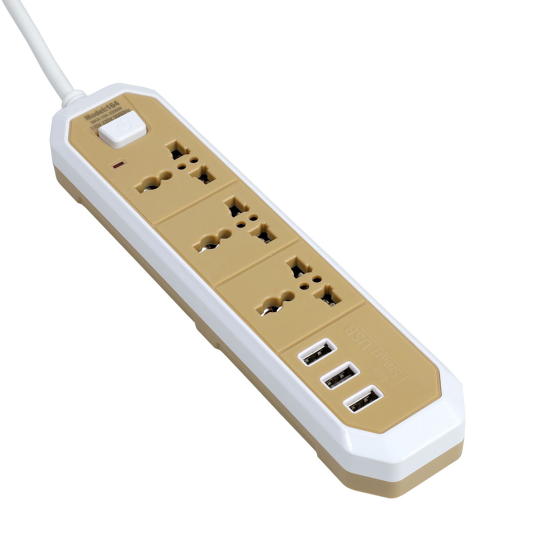 163# 3 agujeros de cableado 2m 164# USB cambio de toma de corriente Sudamérica dos enchufes planos
