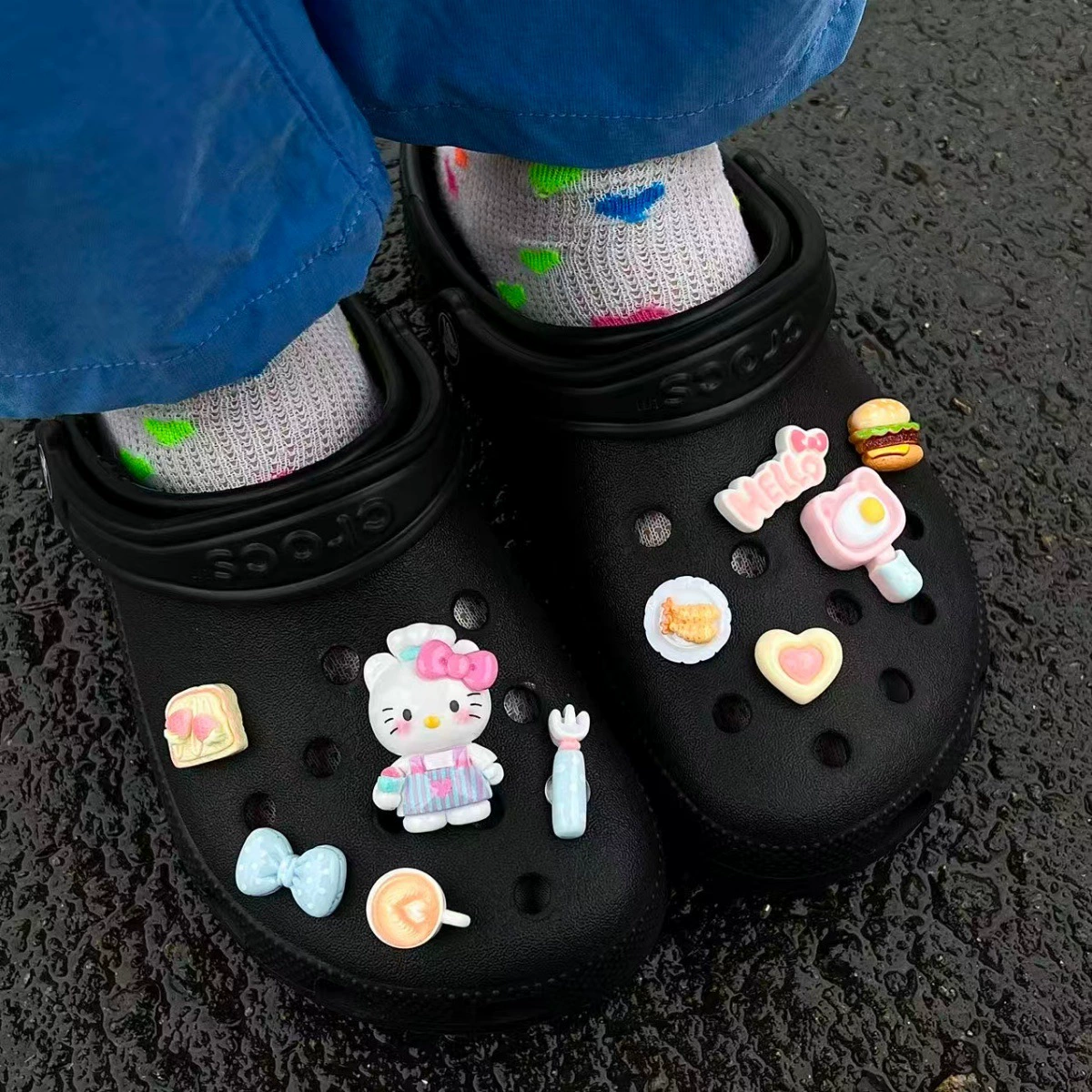 Кроксы, аксессуар, милые обувные пряжки, DIY