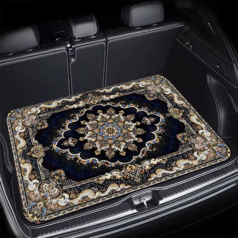 Crystal velvet car trunk mat, wear-resistant, cross-border Amazon dust-proof mat, water-absorbent, dirt-resistant, easy to maintain, wholesale