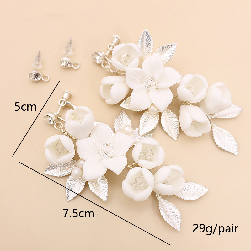 Title 1, Temperament Simple White Ceramic Flower Bridal ...