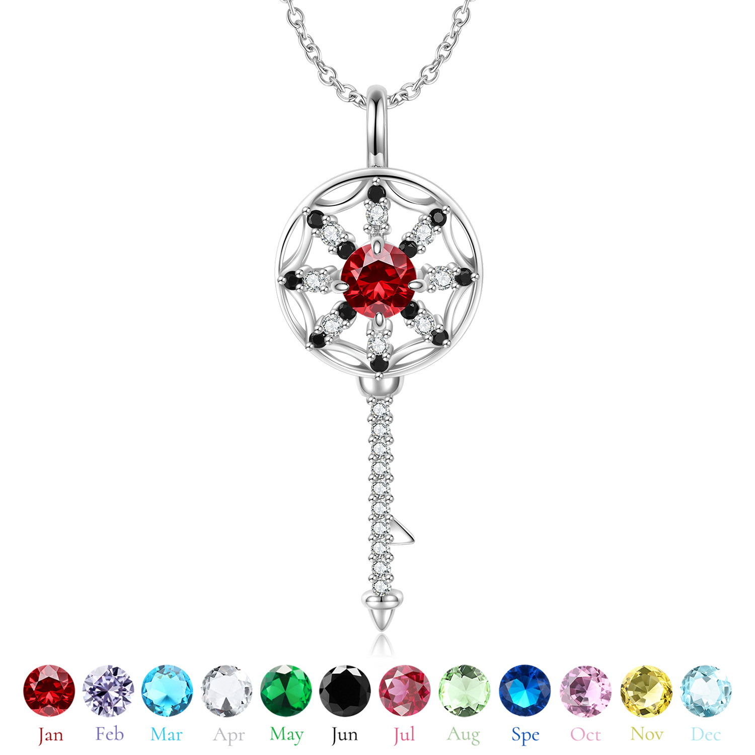 Casual Elegant Dreamcatcher Sterling Silver Zircon Pendant Necklace In Bulk display picture 2