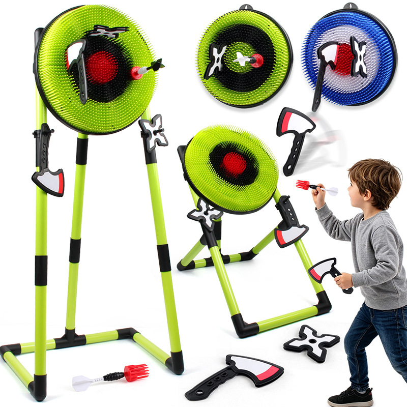 Amazon Kids Dart with Stent Set Juegos de lanzamiento con hacha Boomerang Set Juguetes de lanzamiento