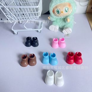 Cross-border standing labubu17cm cloth cloth key pendant doll change shoes boots accessories wholesale