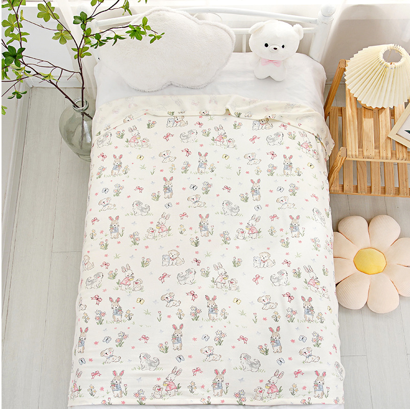 대나무 120*150 토끼와 강아지