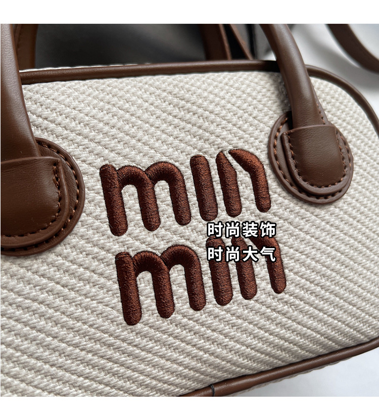 Women's bag 2025 Summer New style trendy and stylish small square bag, Boston retro hand-held pillow bag, single-shoulder crossbody bag undefined