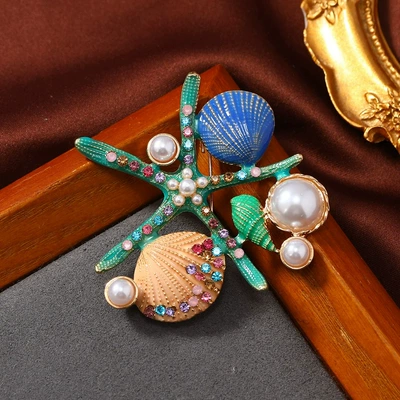 Yaxa sancaqları: vintage corsage starfish cross - 11