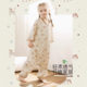 Summer Antibacterial Bamboo Cotton Gauze Belly Protecting Seven-point Sleeve Front Four Rear Two Children Infant Baby Air-conditioned Room Leg Sleeping Bag