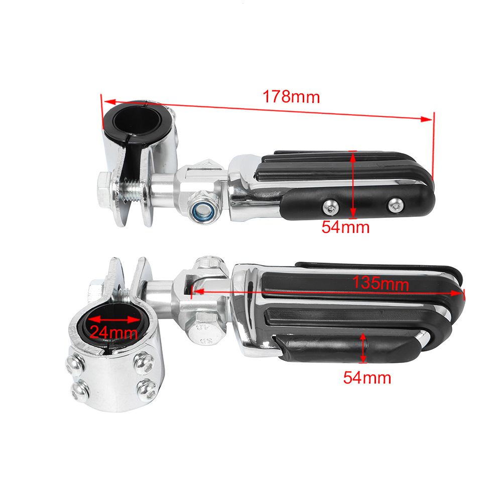 Suitable for Harley Road King Street Glide Modified Aluminum Alloy Footrests Motorcycle Modification Parts