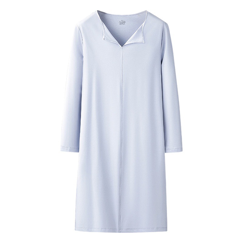 80 piezas de algodón mercerizado Sorona traje de pijama de primavera y verano para mujer antiarrugas de manga larga delgada se puede usar al aire libre