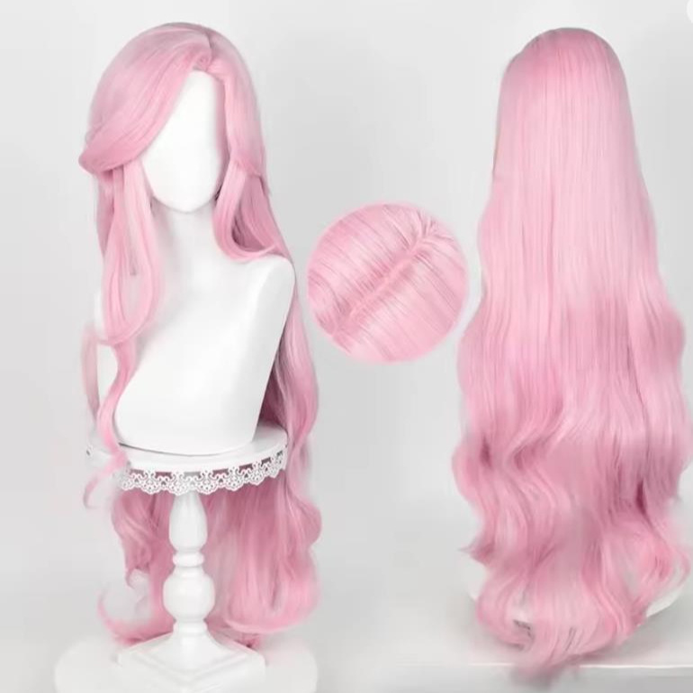 My Little Pony Fluttershy Cosplay Wig, Princess Fluttershy Fluffy Big Wavy Curly Wig, Fluttershy Senyu
