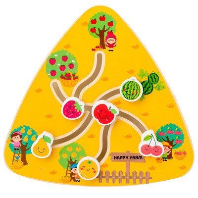 Madera DE LOS NIÑOS fruta digital forma Juego Tráfico Marino caminar juguetes educación temprana inteligencia laberinto al por mayor