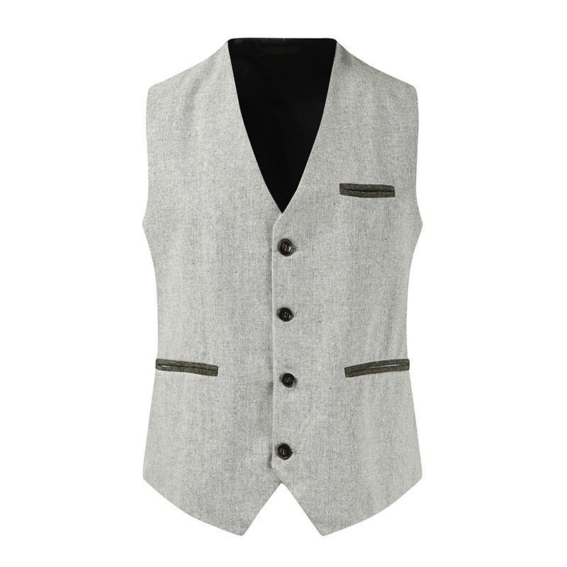 Chaleco de Moda Coreana para Hombre, Otoño/Invierno 2025, Estilo Informal, Ajustado, Talla Grande, con Parches