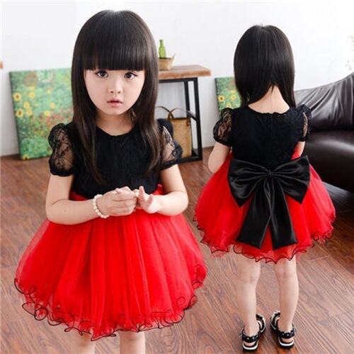 Summer dress, summer baby girl Korean style skirt, children's lace princess dress, child tutu skirt