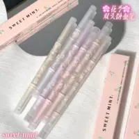 SWEETMINT Brilliant Flower Season Ручка для сна с двойной головкой из шелкопряда Высокоглянцевое осветление Два в одном Водонепроницаемая защита от пота Не легко усваивать