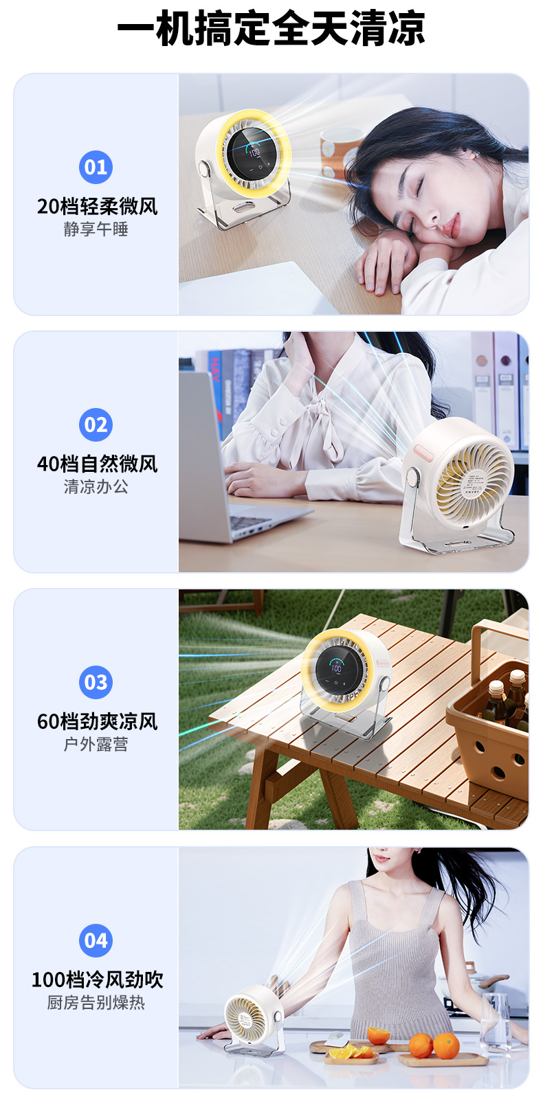 数显高速桌面风扇