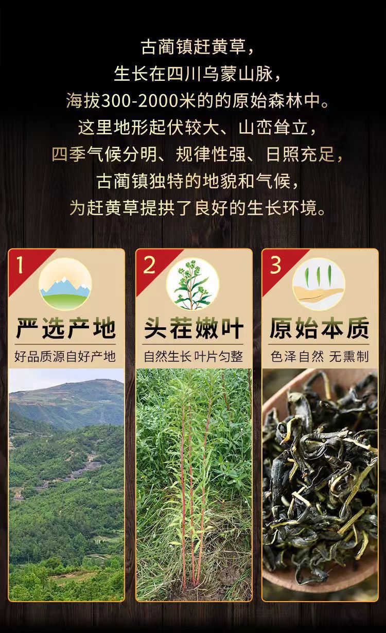 Gan Huang Cao Herb Tea 40g Dried Penthorum chinense Pursh Loose Herbal Tea for Daily Brewing quality and texture
