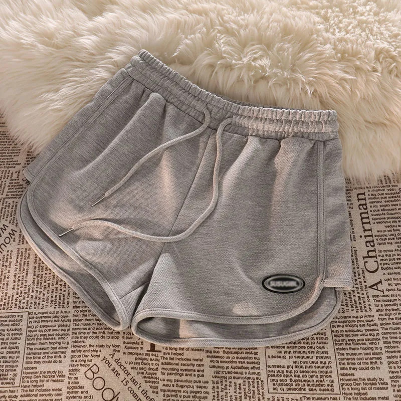 Minnie Cotton High-Quality Trendy High-Waisted Sports Wide-Leg Shorts for Women Hot Pants