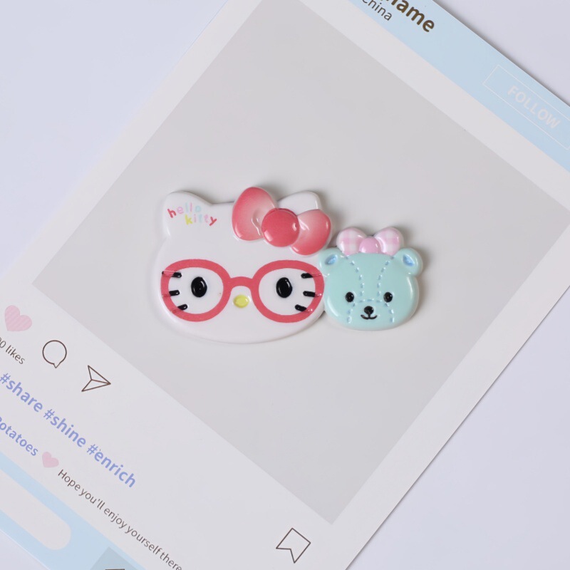 kitty原创洞洞鞋扣DIY发夹配饰高级感发夹贴片鞋花装饰品配件批发|undefined