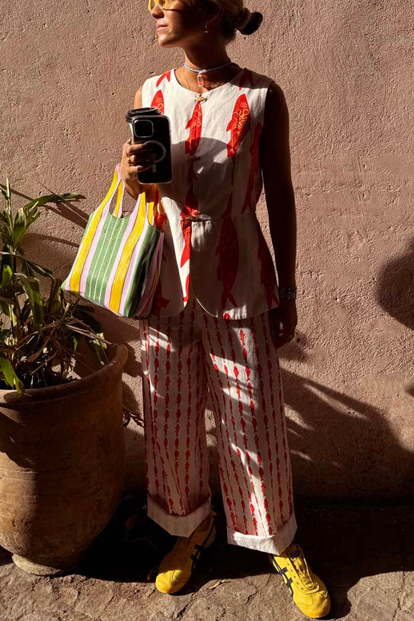 Casual Daily Women's Casual Streetwear Fish Polyester Pant Co-ord Set Pants Sets display picture 3