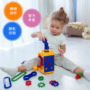 Tolo0-3 Baby Tool Box Intelligence Development Screw Assembly Science and Education Toys Hands-On Puzzle