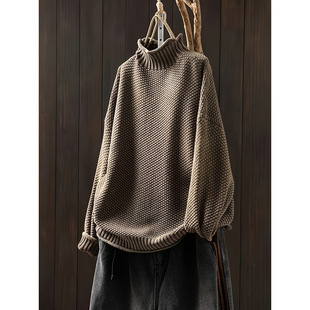 Q 87644 Vintage mock neck sweater �͹Ű���Ië�¿羳���u
