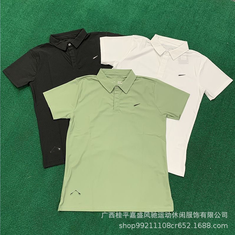 Tennis New Ice Silk Polo Casual Men's Fitness Running Loose Breathable Quick-Drying Short-Sleeved Men's Sports Top