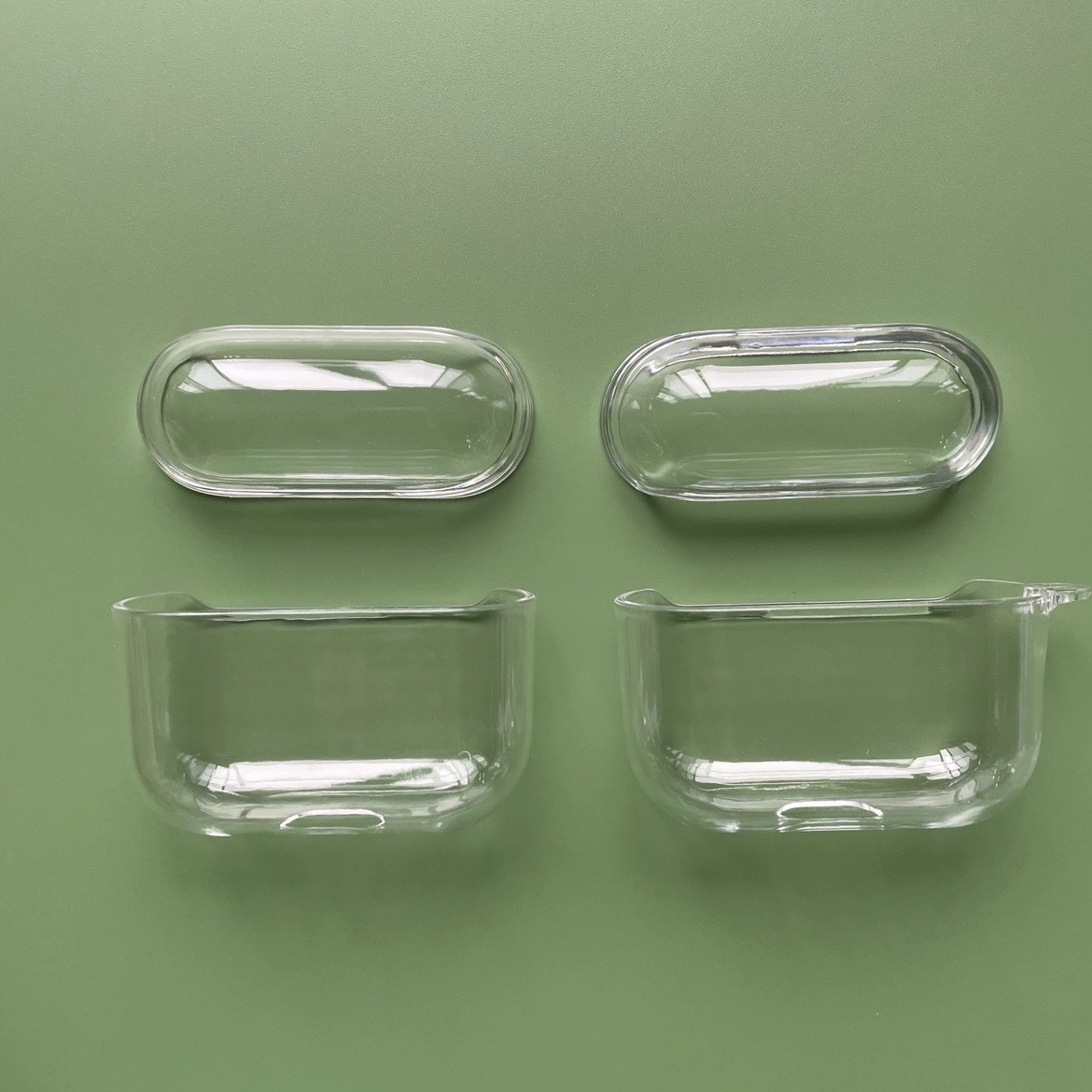 Protective case (Apple AirPods Pro2) transparent TPU/PC, hard/soft shell, lanyard options