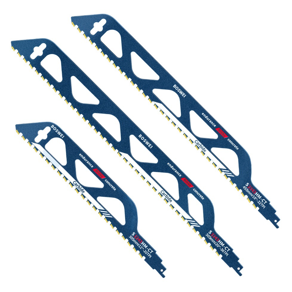 Sierra de sable de sierra de sable de pared piedra de ladrillo rojo oro luz especial ladrillo aireado bloque corte de dientes gruesos hoja de sierra
