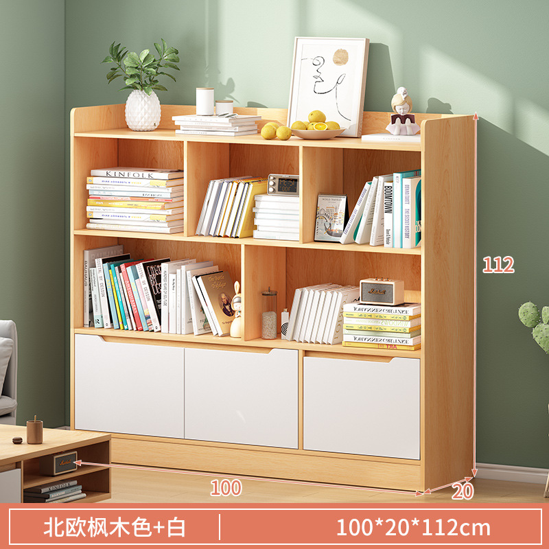 Simple estantería de pared de piso sala de estar de almacenamiento en capas rack de almacenamiento armario simple moderno hogar estantería image 17