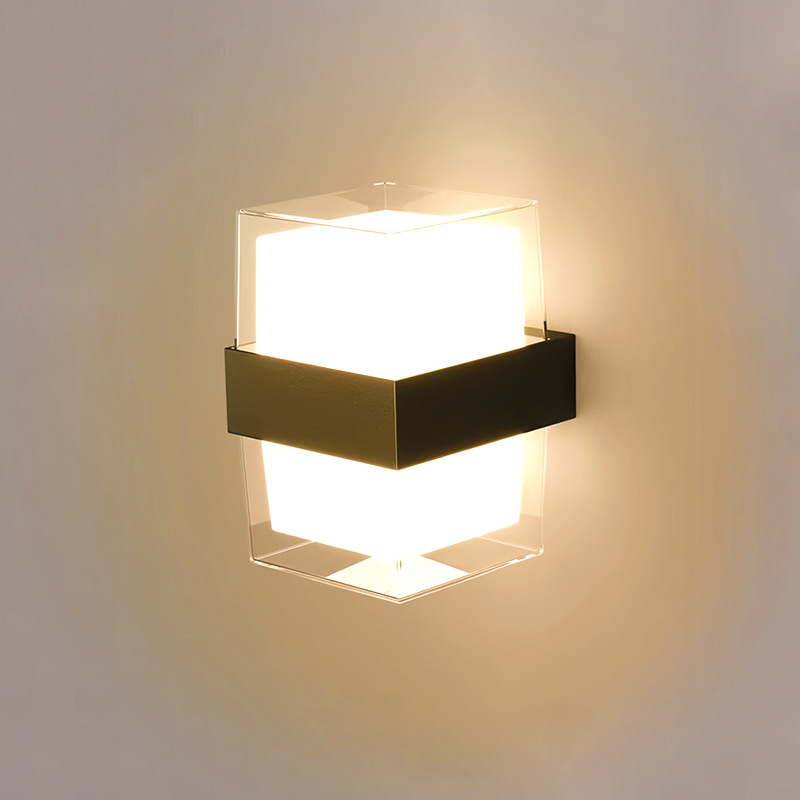 Modern LED square round sconce for living room