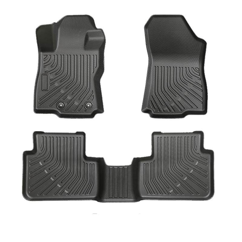 Para 2025 Subaru Forester 3D TPE para todo el tiempo Cojín de pie de automóvil Cojín de colateral antisucio