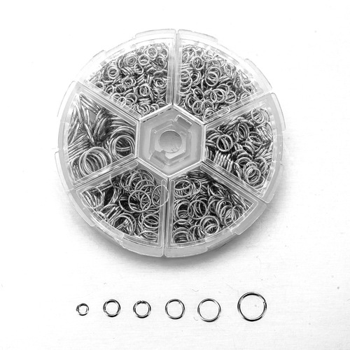 Amazon 1390PCS Boxed Single Ring DIY Handmade Jewelry Accessory Material Closed Ring Open Ring