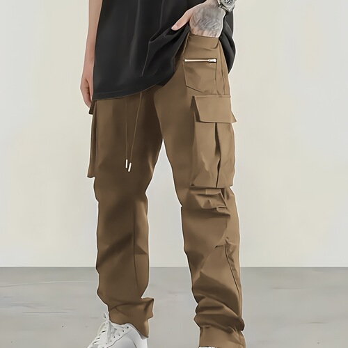 Men's Factory Exclusive Leisure Pants with Multiple Pockets, Sports Pants, Work Pants, Long Pants