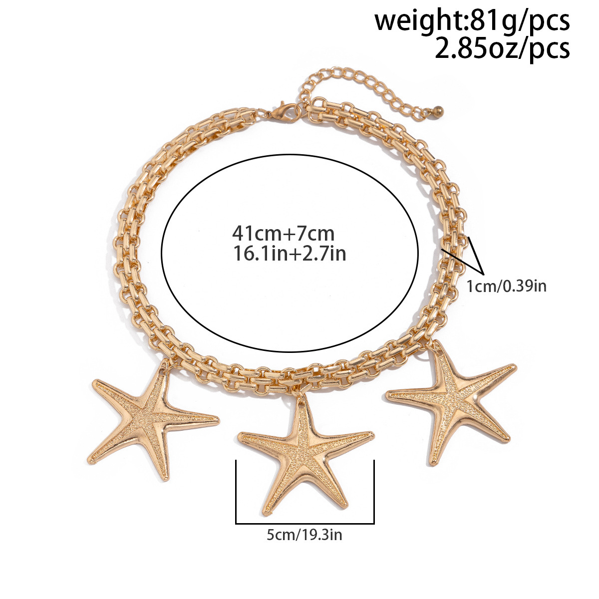77g Weight CCB, Alloy Pendant Material Pendant Necklace Classification Iron Chain Material 1 Piece Quantity Holiday, Daily Occasion CCB, Alloy, Iron Material Star, Heart Shape Pattern Women's Gender Casual, Simple Style Style Casual Simple Style Star Heart Shape CCB Alloy Iron Wholesale Pendant Necklace 10