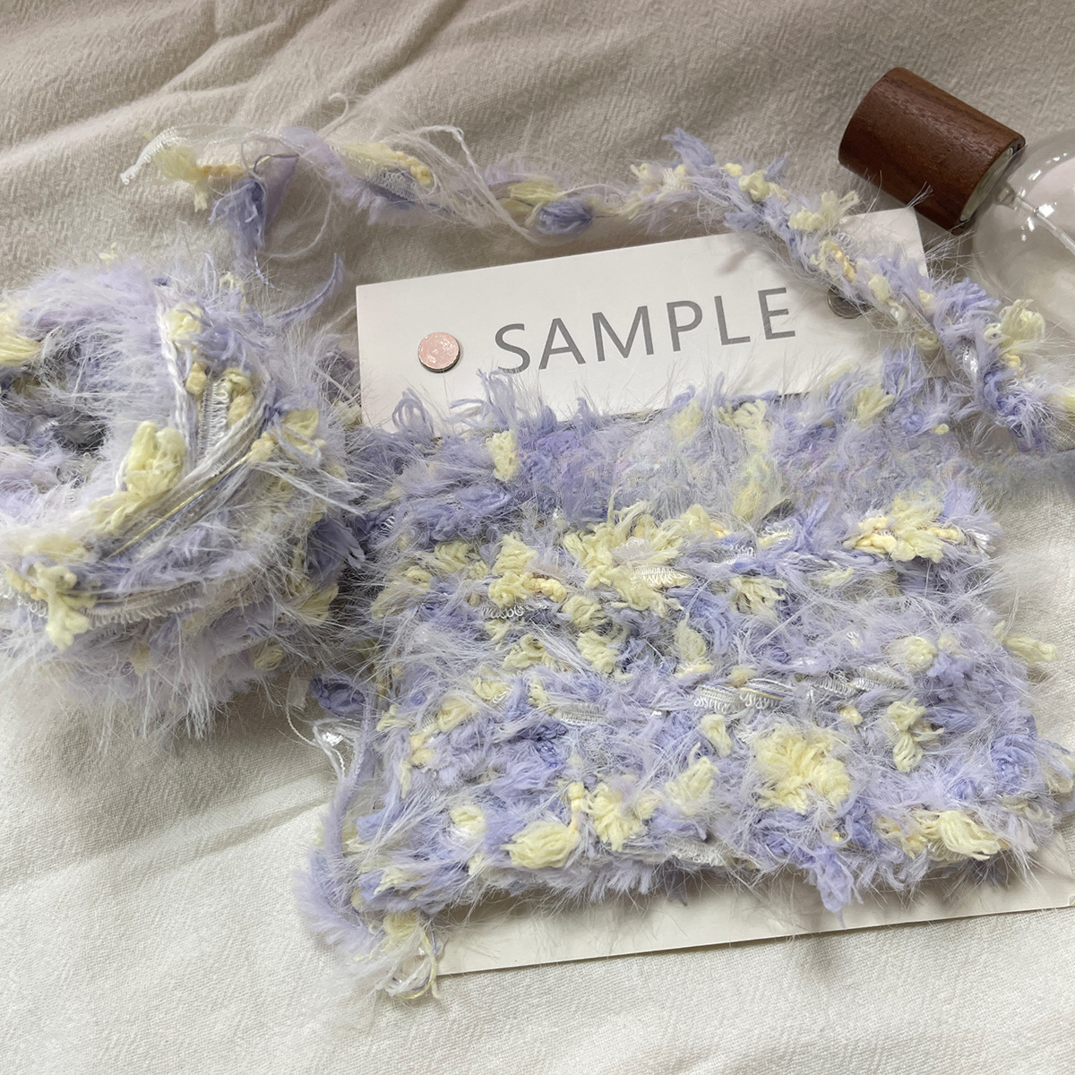 批发手YIDDYarn余笙发卡 毛 线团 围巾 线混线 梦特色可编织网红