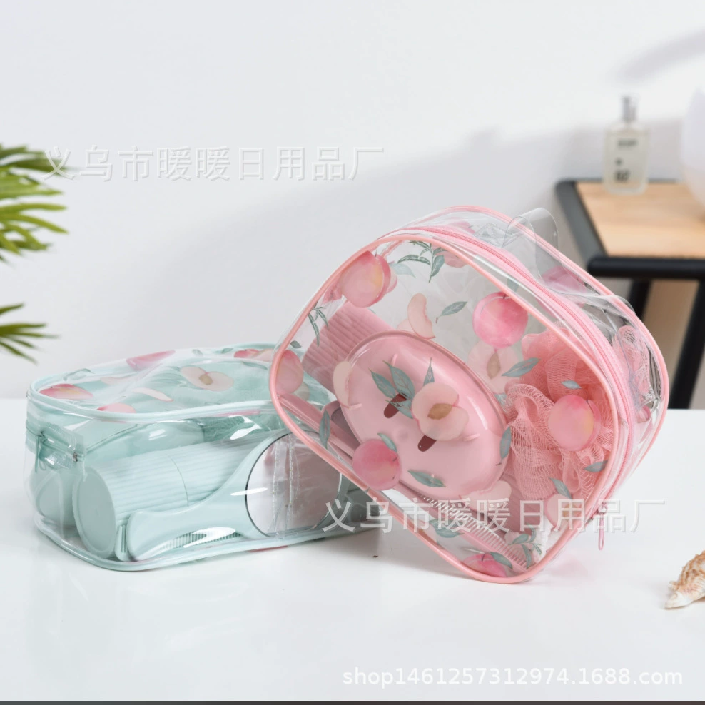 Косметичка с принтом девчачьего сердца, высококачественная прозрачная сумка для туалетных принадлежностей, сумка для хранения косметики из ПВХ, водонепроницаемая сумка для хранения косметики