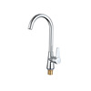 Double -connected electroplating kitchen mixed water faucet, laying high -curved noodle water faucet wrench -hot copper dragon head