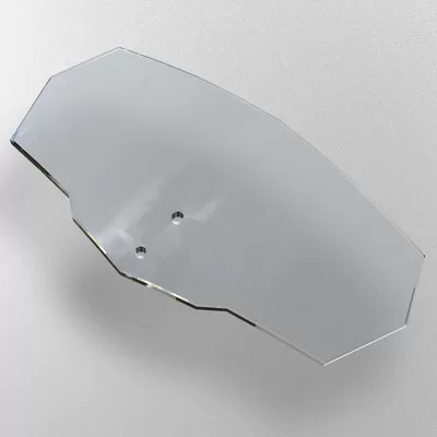Motorcycle front windshield windshield with adjustable height - approximate-size-115260transparent-color-for-individual-wind-protection