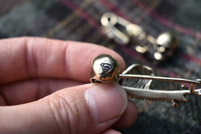Skull Pattern Unisex Gender Cool Style Pin Skull Alloy Plating Unisex Brooches