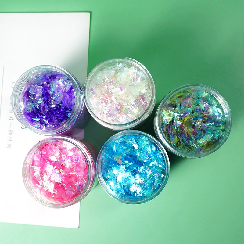 比彩 Pearl Powder Phantom Shell Paper Framel Flash DIY Drop Plastic Steculent Pattern Mobile Phone Shell Fill Logistics Jackal Material