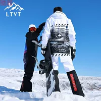 R9TLTVT2024 комплект лыжного костюма для женщин и мужчин пара прилив Корея открытый шпон теплый, водонепроницаемый и ветрозащитный